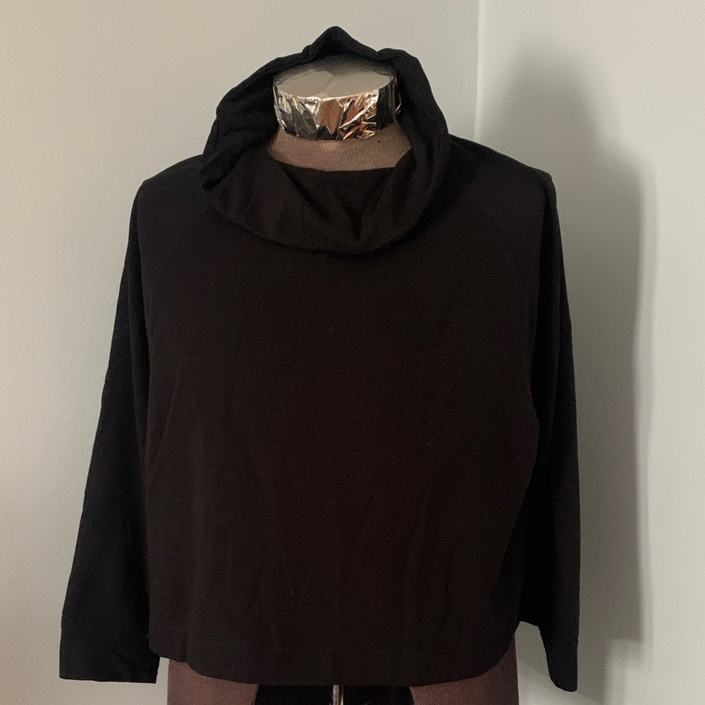 Old Navy Women's Cowl Neck Fleece Cropped Sweatshirt NWT Size XL